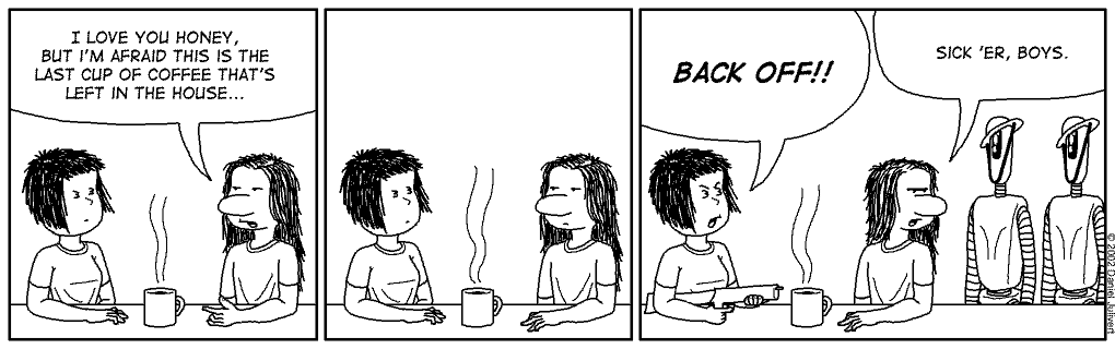 Strip #20 - Running out of coffee